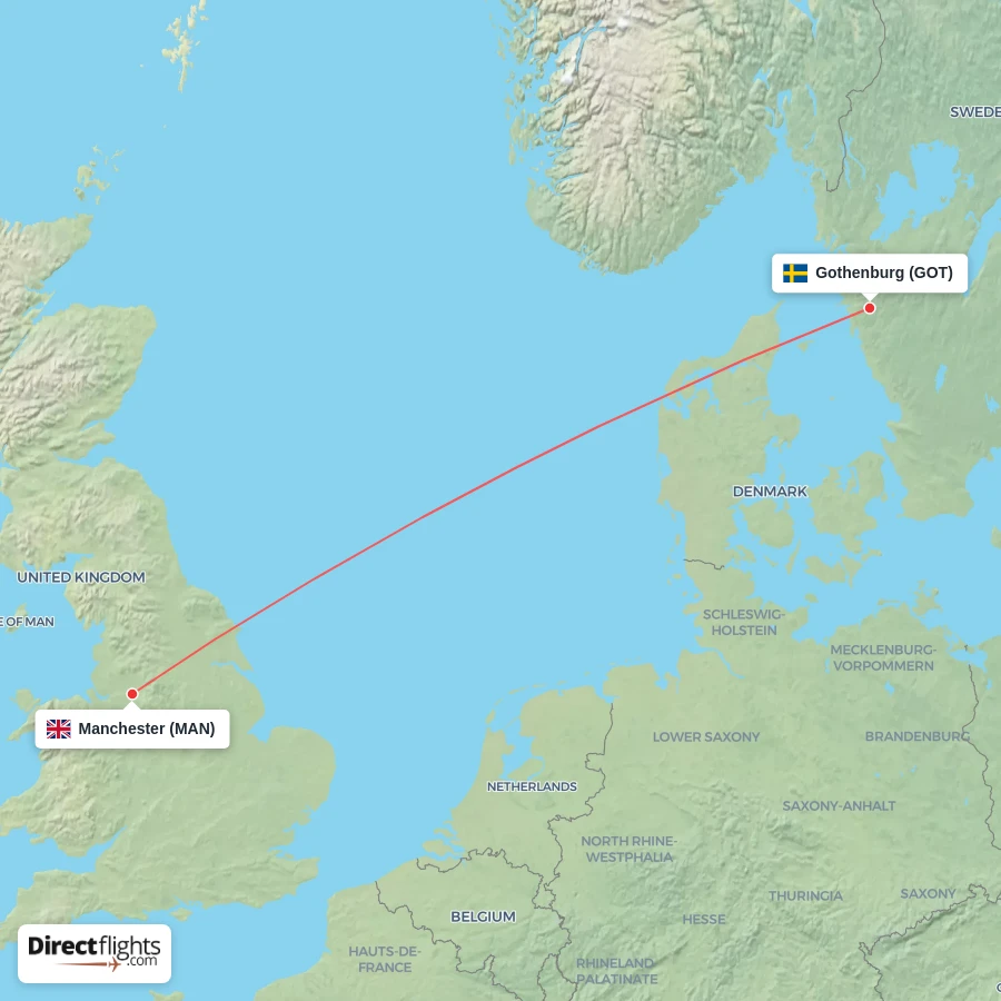 GOT - MAN route map