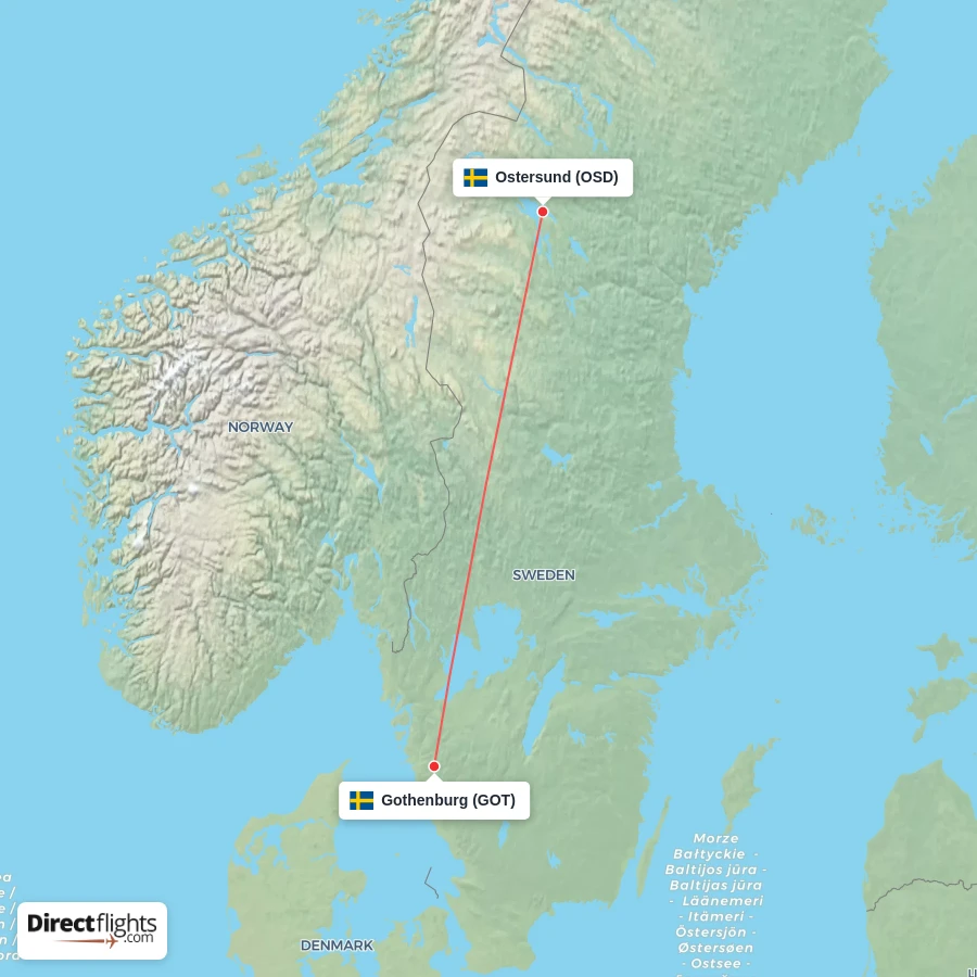 GOT - OSD route map