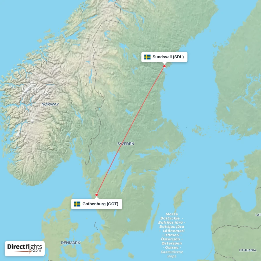 GOT - SDL route map