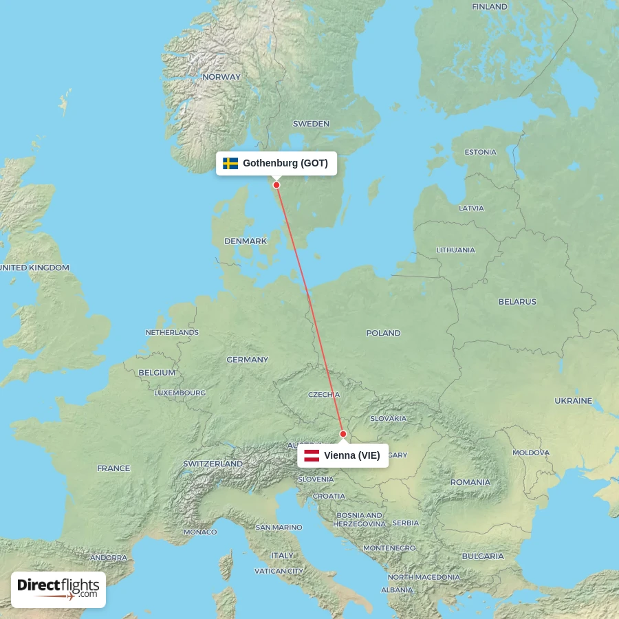 GOT - VIE route map