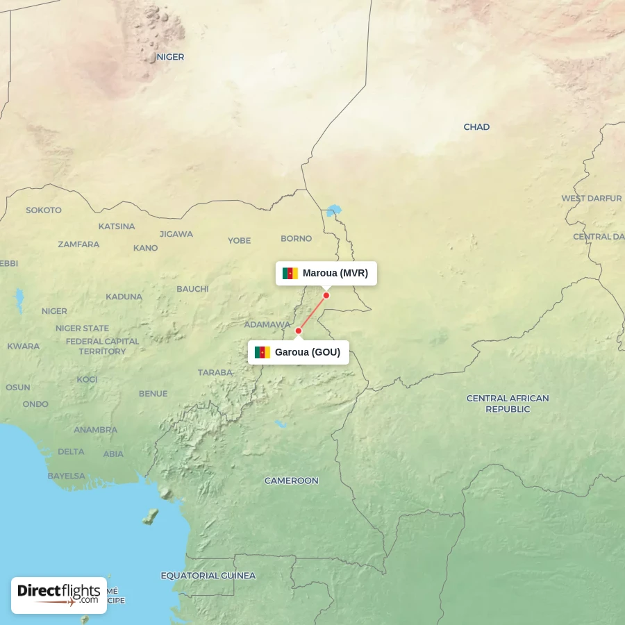 GOU - MVR route map