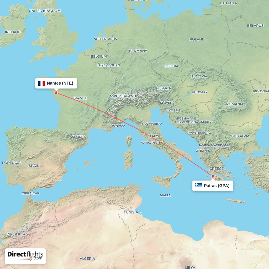 GPA - NTE route map