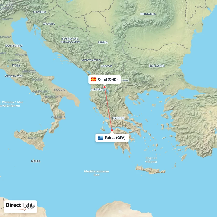 GPA - OHD route map