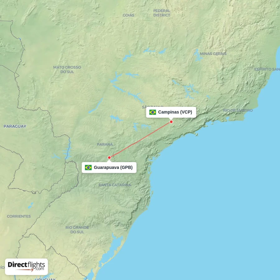 GPB - VCP route map
