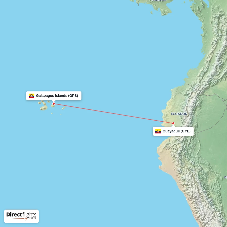 GPS - GYE route map