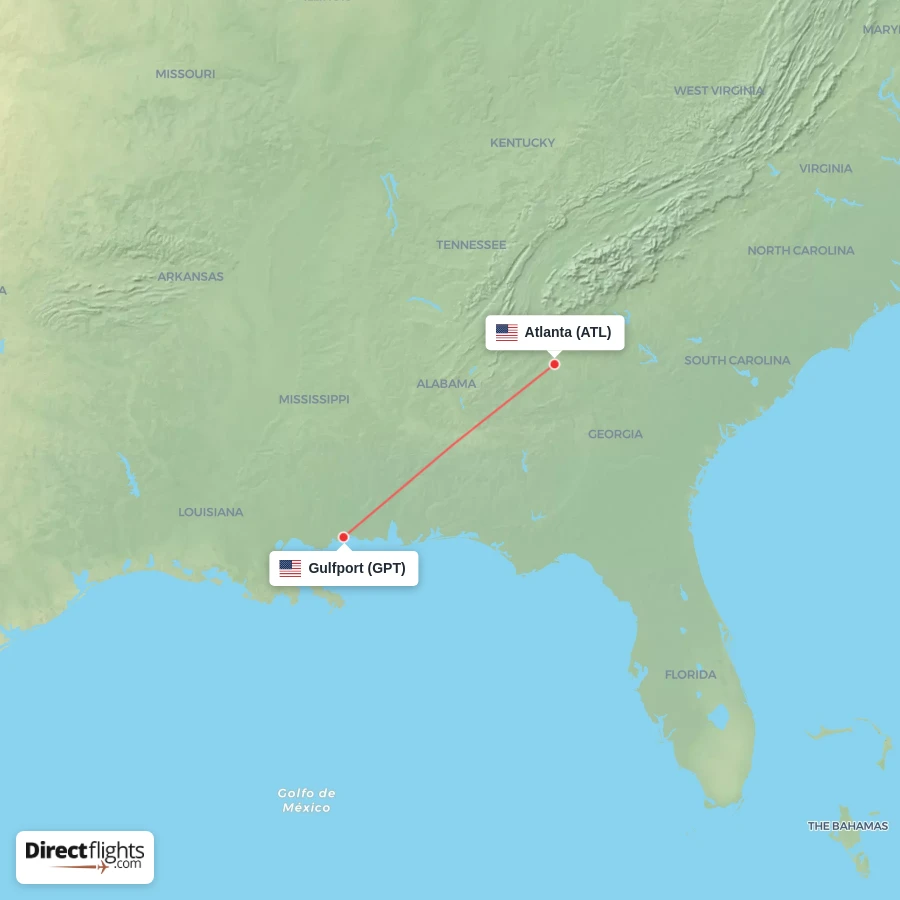 GPT - ATL route map