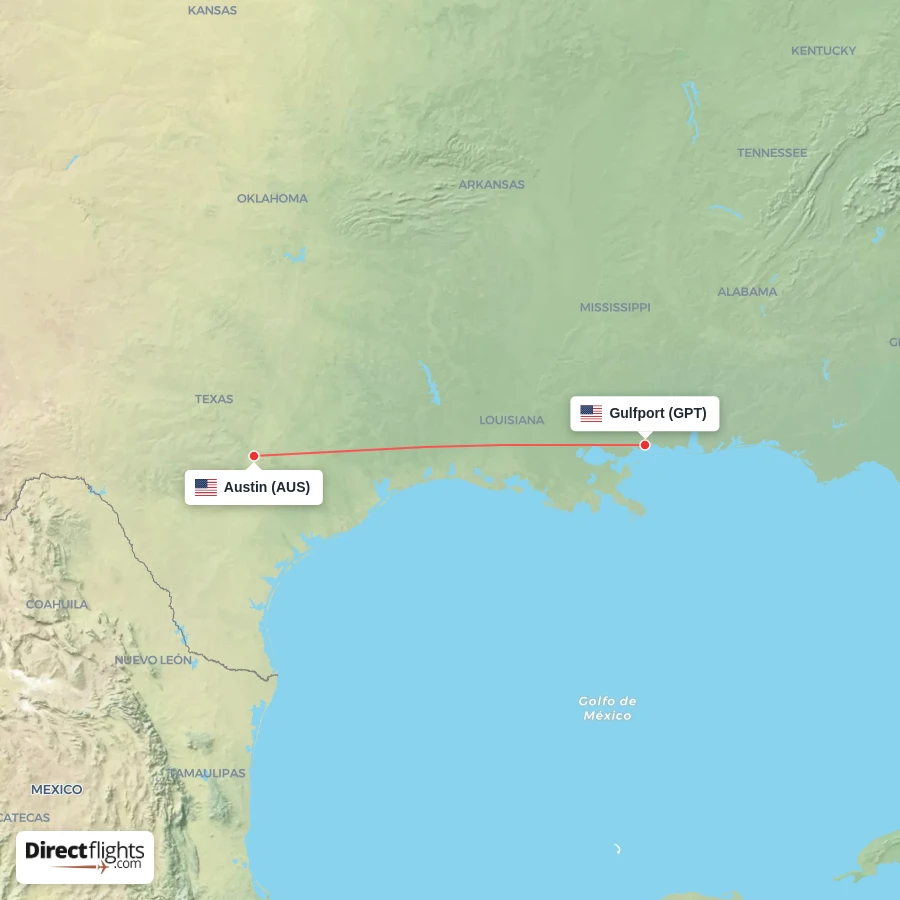 GPT - AUS route map