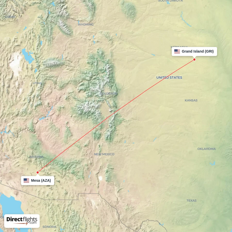 GRI - AZA route map