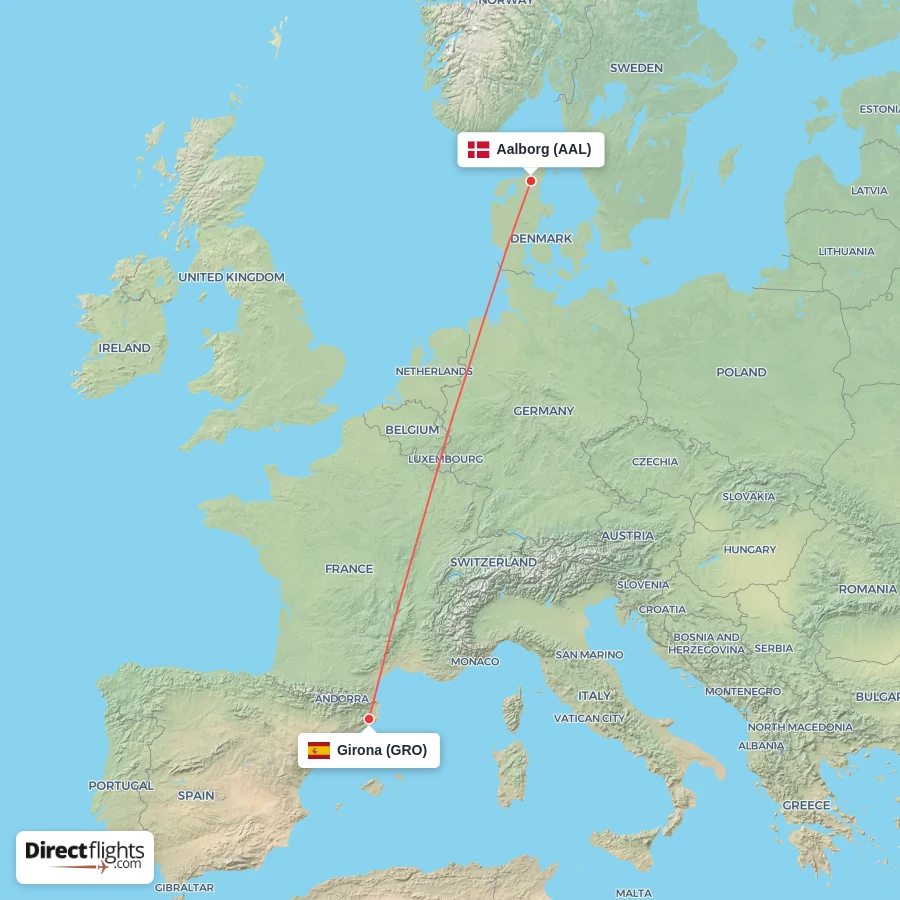 GRO - AAL route map