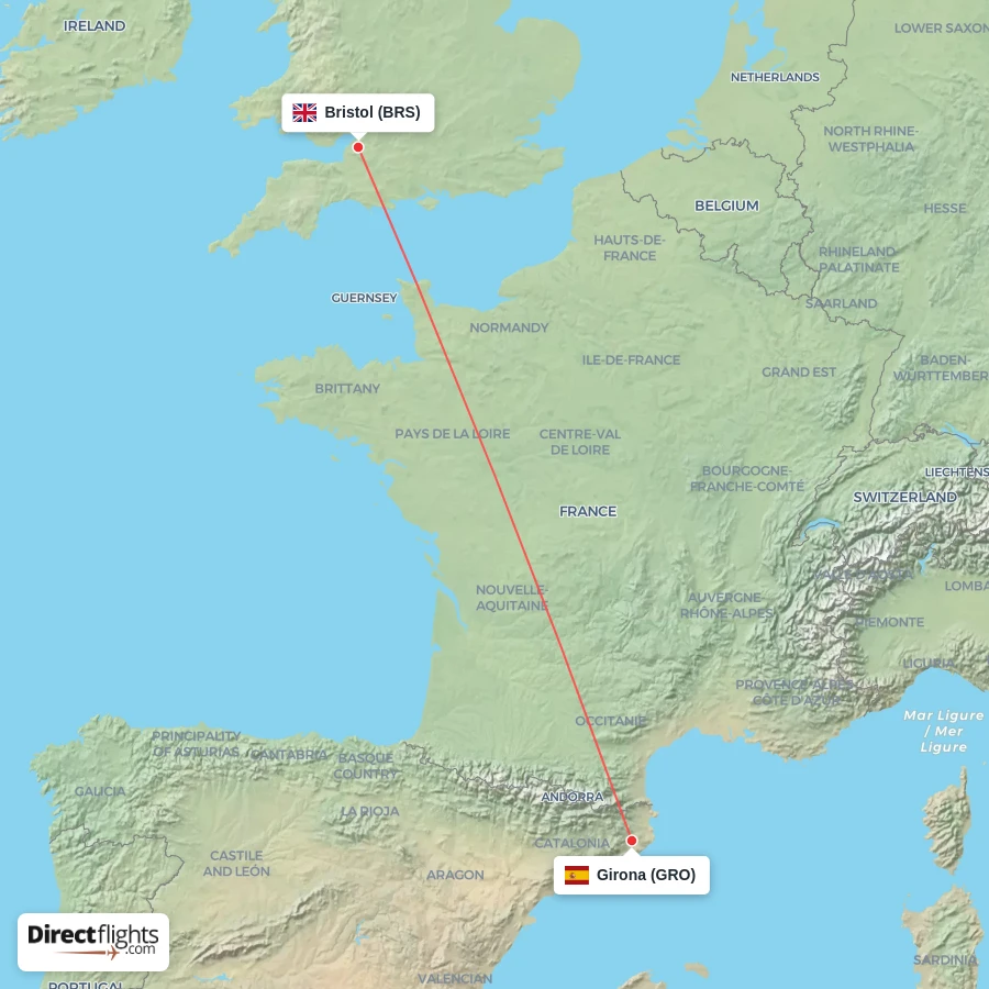 GRO - BRS route map