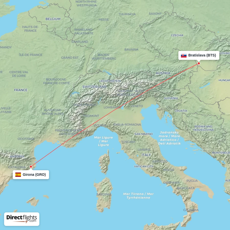 GRO - BTS route map
