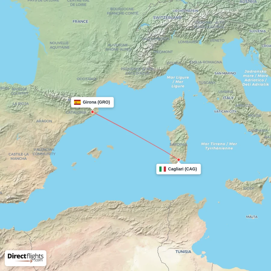 GRO - CAG route map