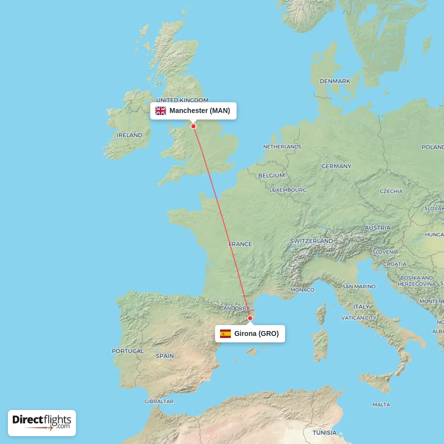 GRO - MAN route map
