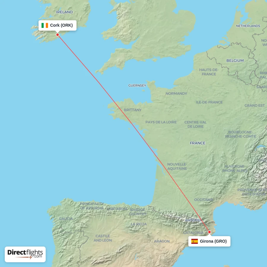 GRO - ORK route map