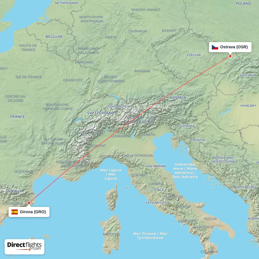 GRO - OSR route map