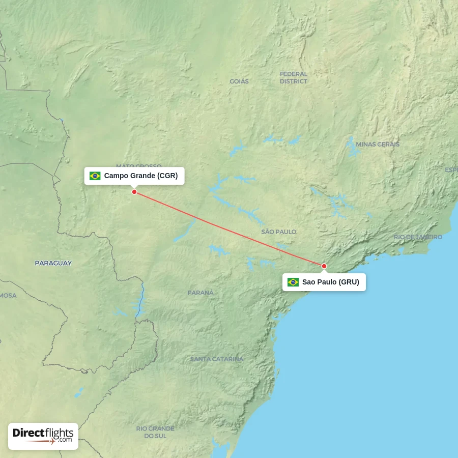 GRU - CGR route map
