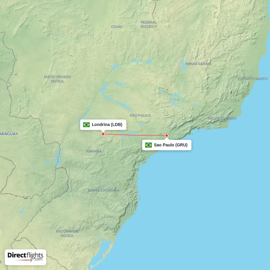 GRU - LDB route map