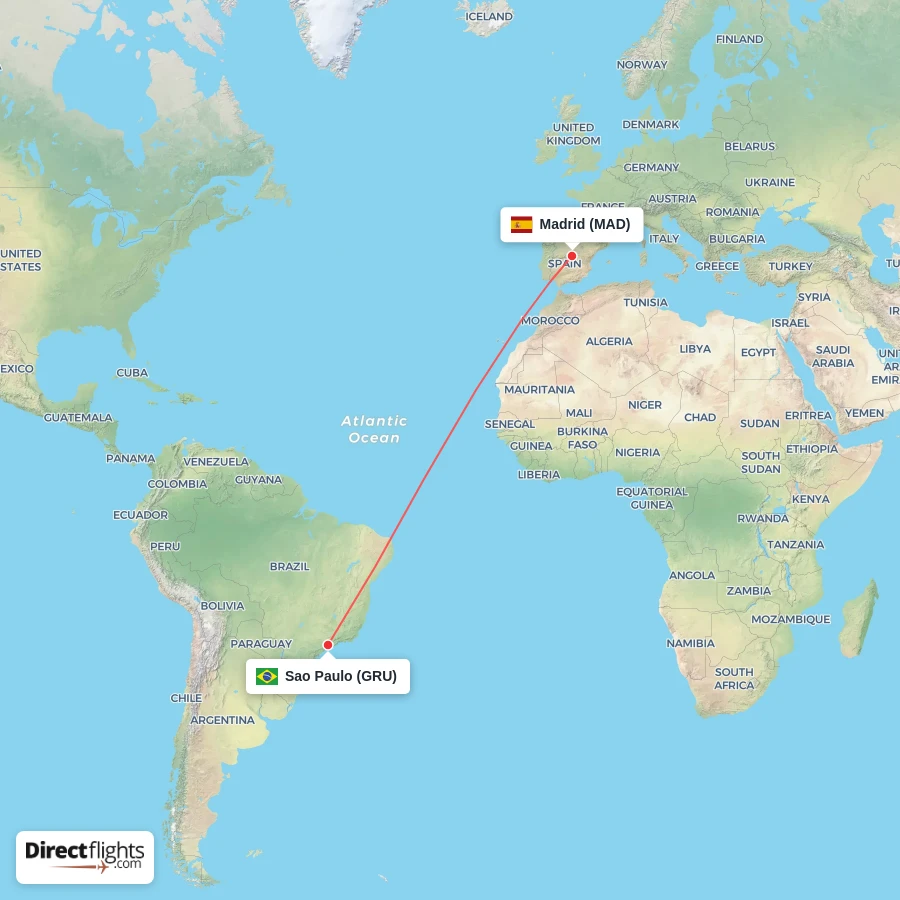 GRU - MAD route map