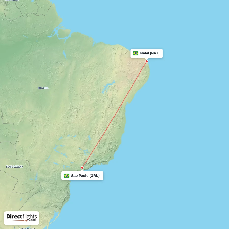 GRU - NAT route map