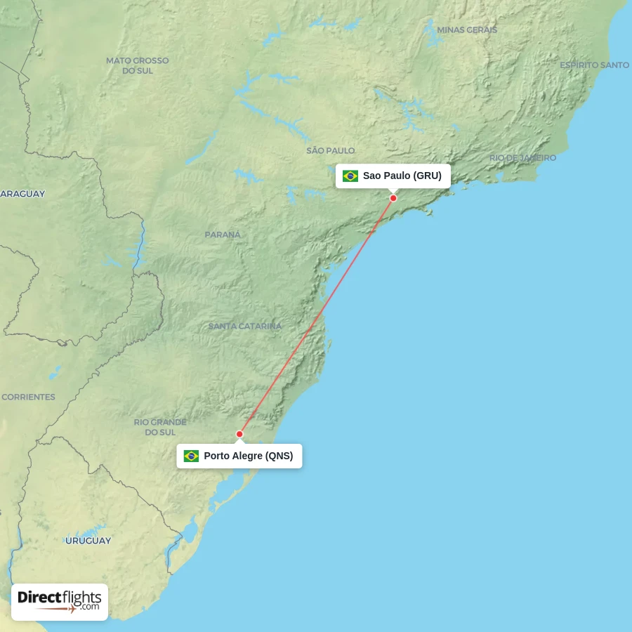 GRU - QNS route map