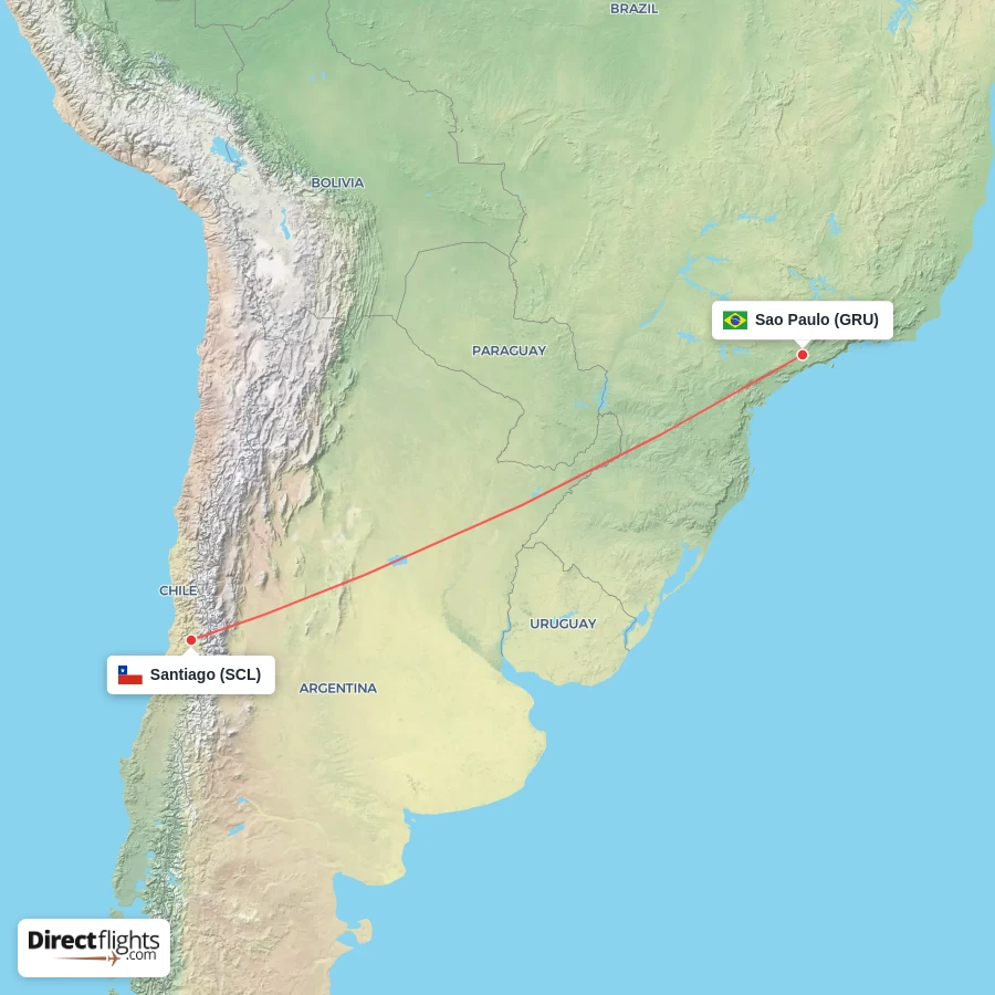 GRU - SCL route map