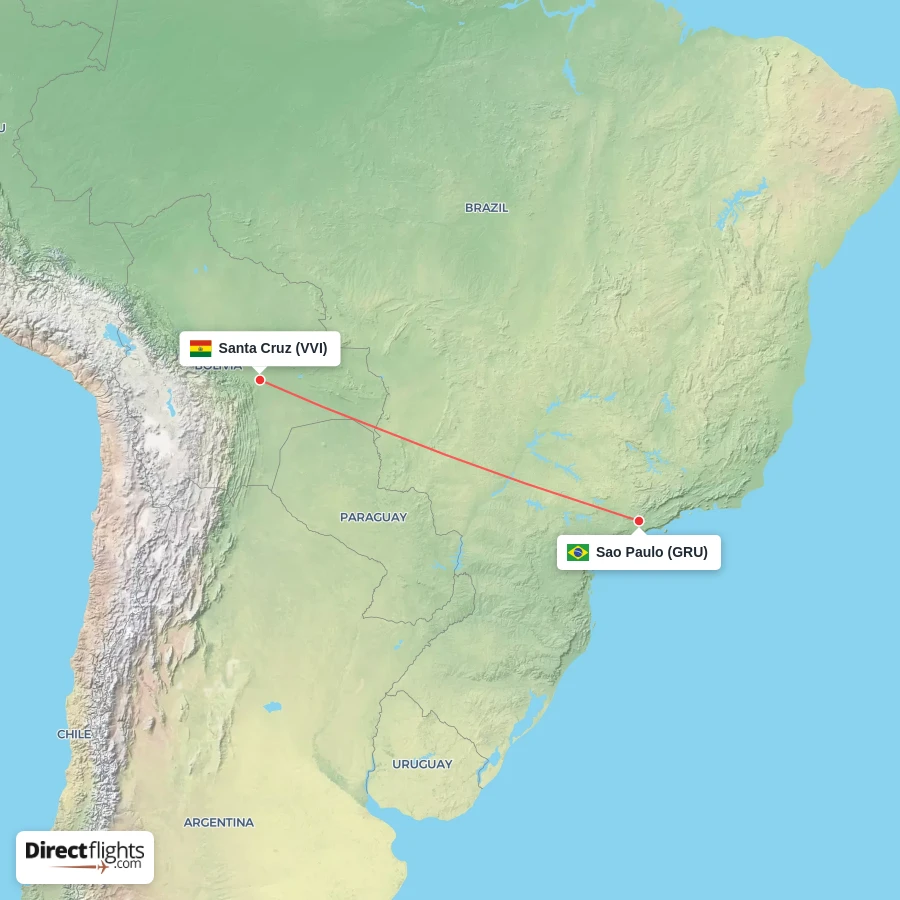 GRU - VVI route map