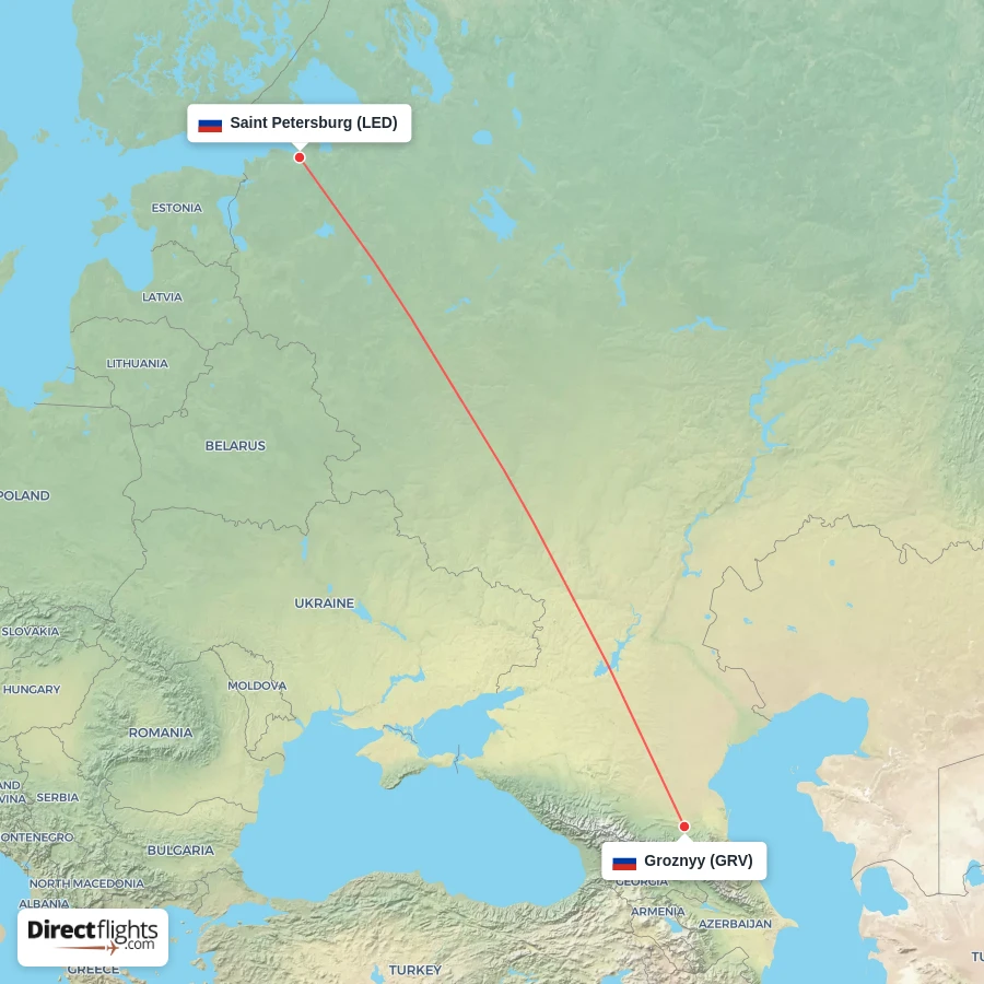 GRV - LED route map