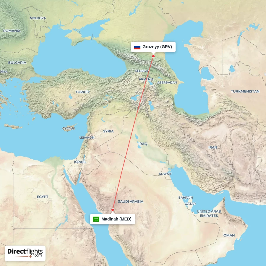 GRV - MED route map