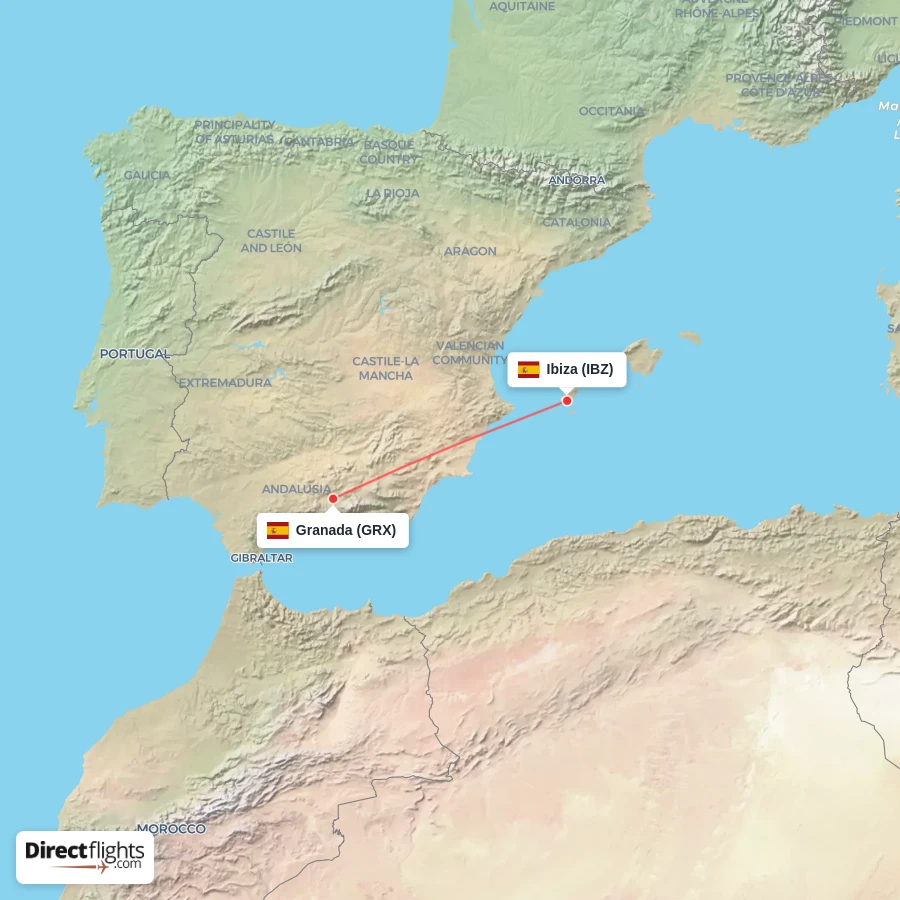 GRX - IBZ route map