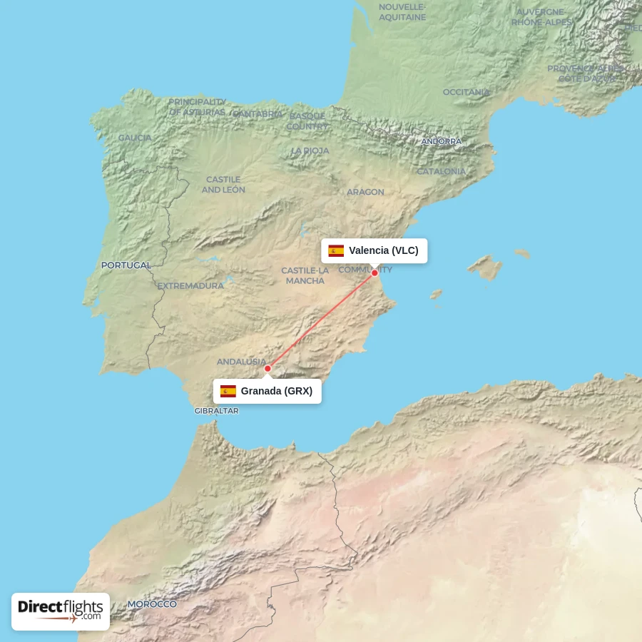 GRX - VLC route map