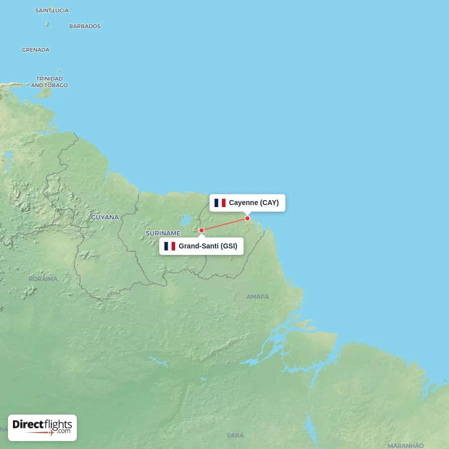 GSI - CAY route map