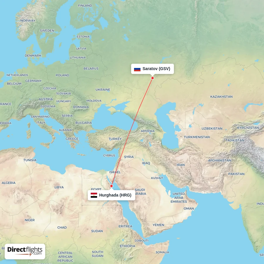 GSV - HRG route map