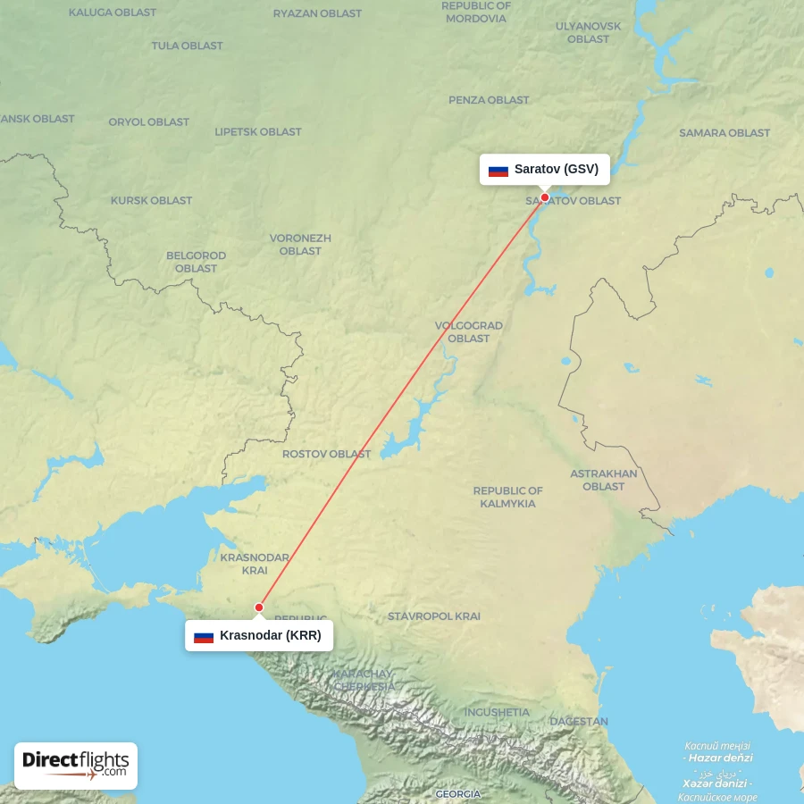 GSV - KRR route map