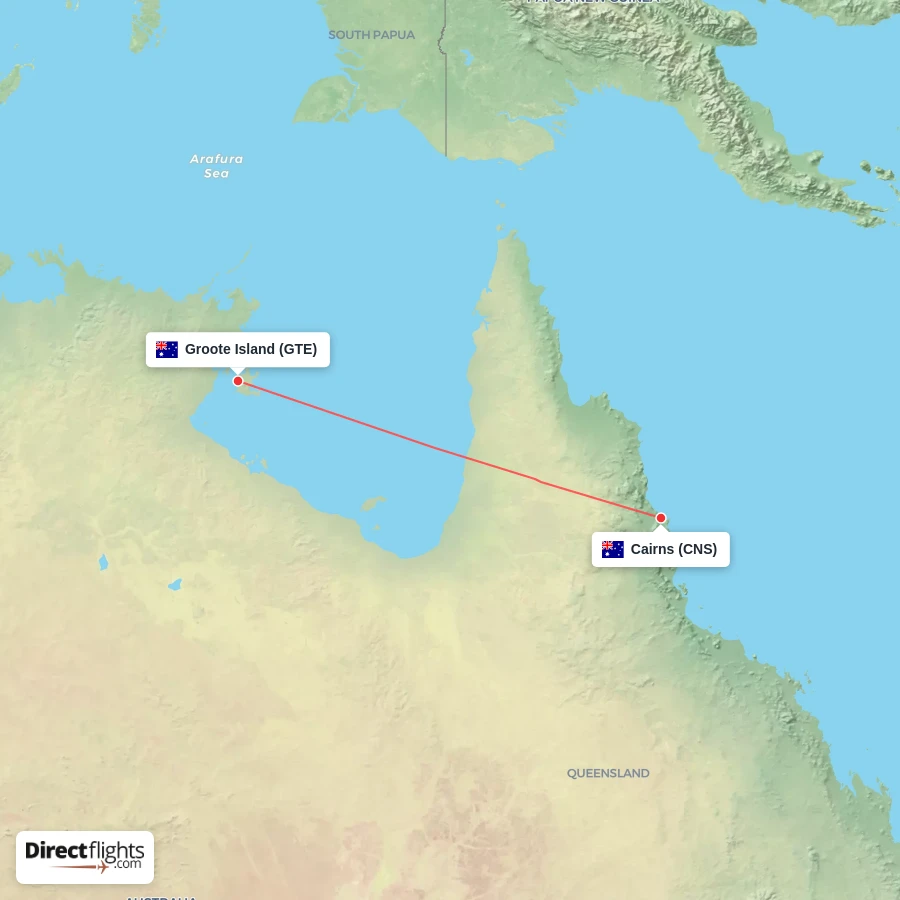GTE - CNS route map