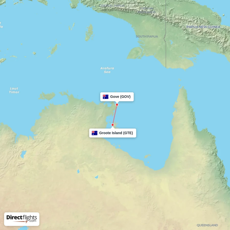 GTE - GOV route map