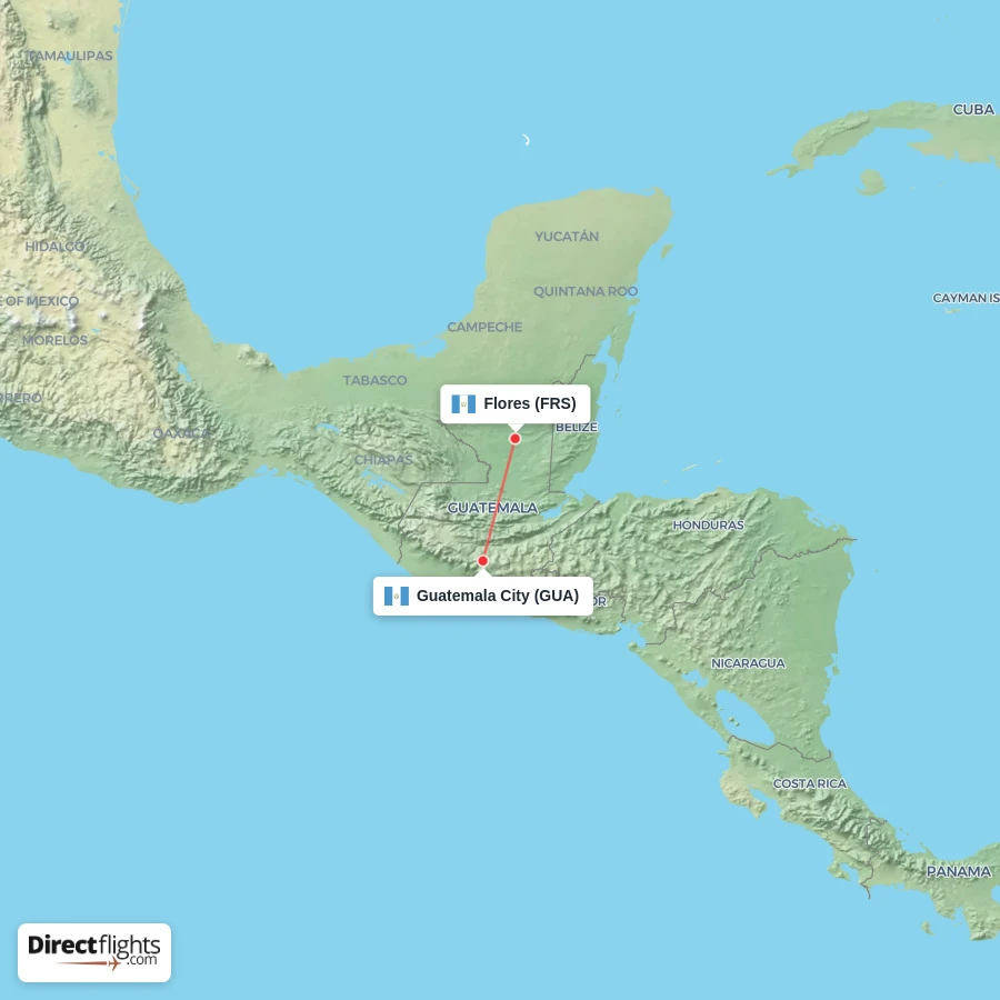 GUA - FRS route map