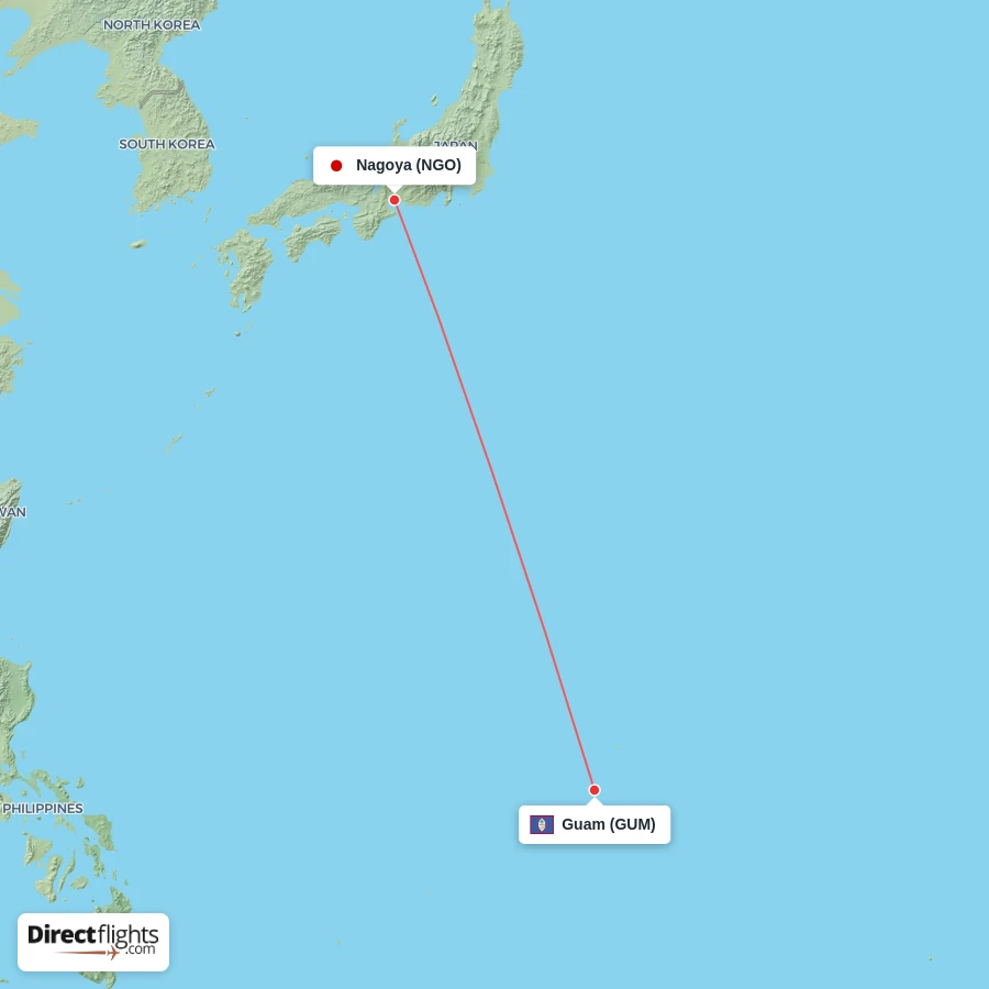 GUM - NGO route map