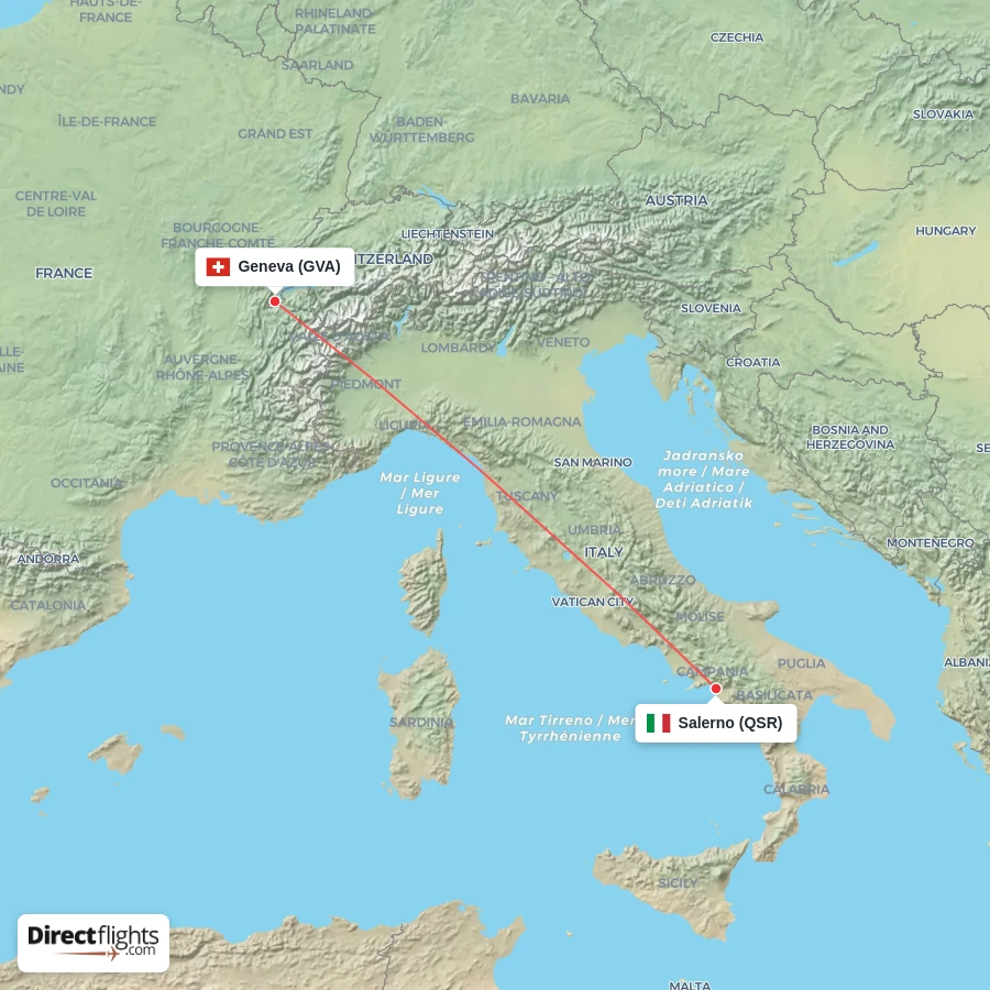 GVA - QSR route map