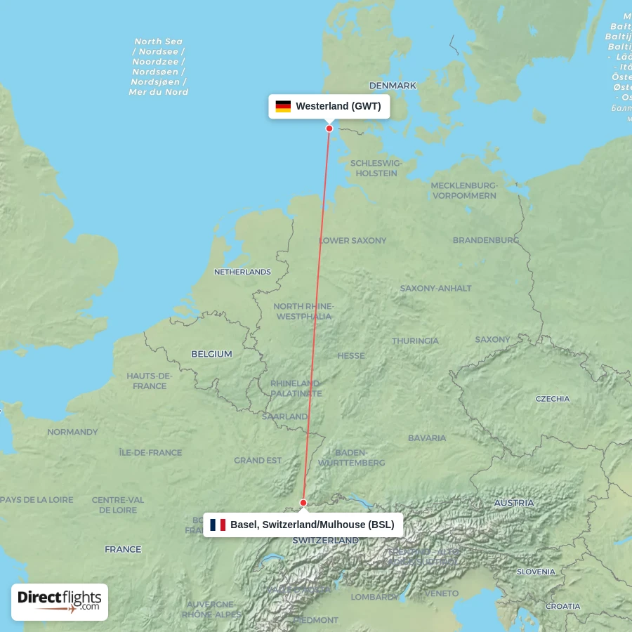 GWT - BSL route map