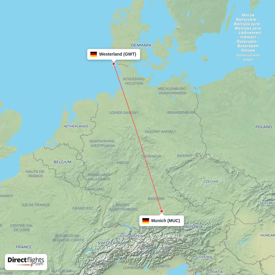 GWT - MUC route map