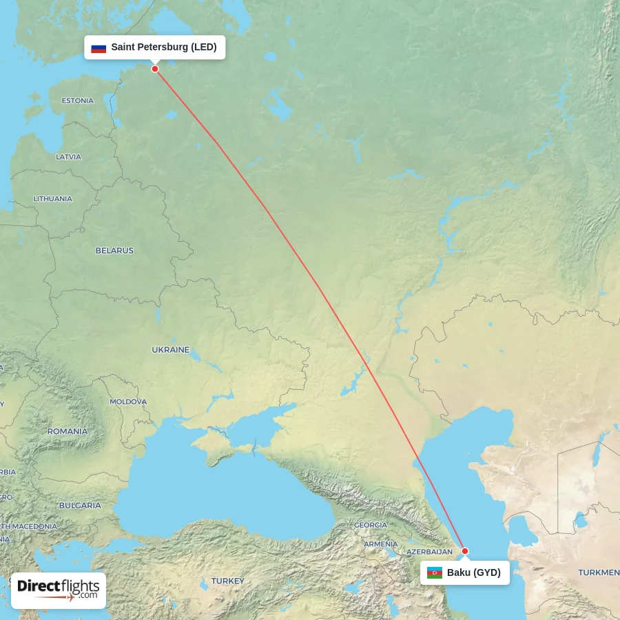 GYD - LED route map