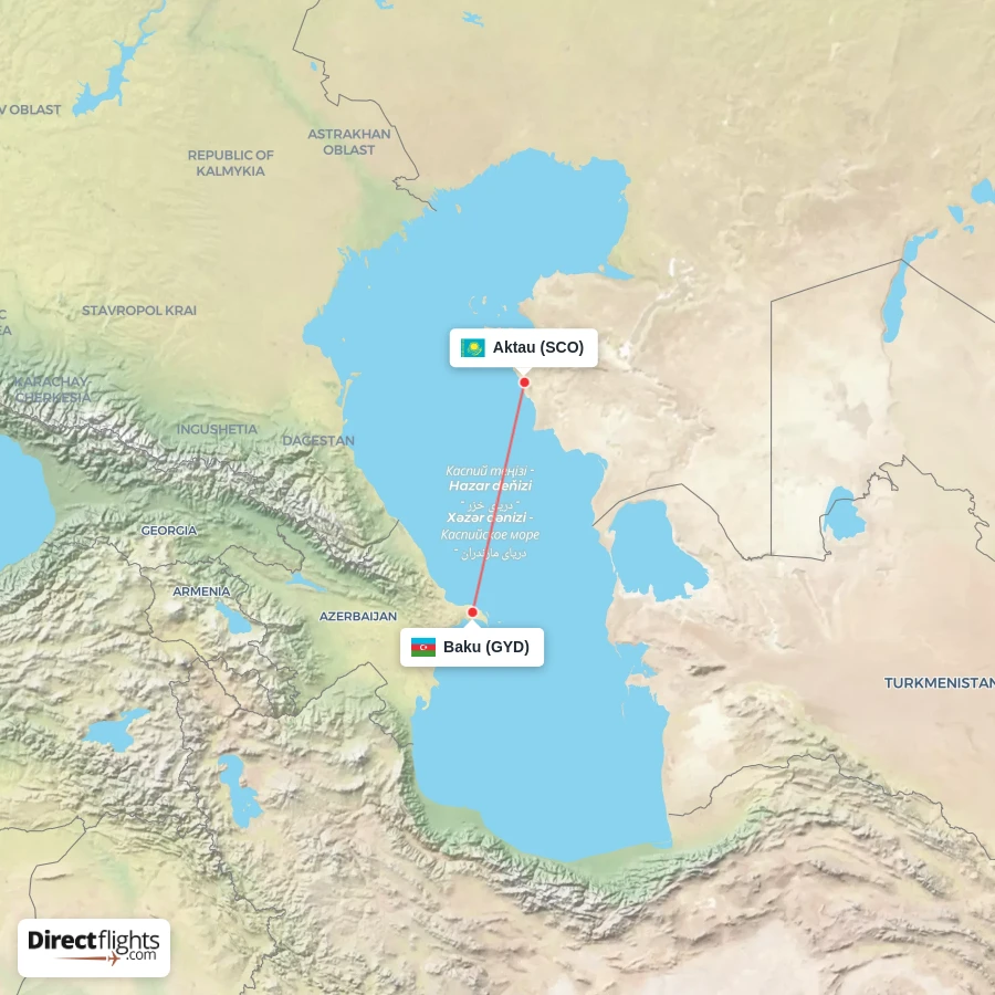 GYD - SCO route map