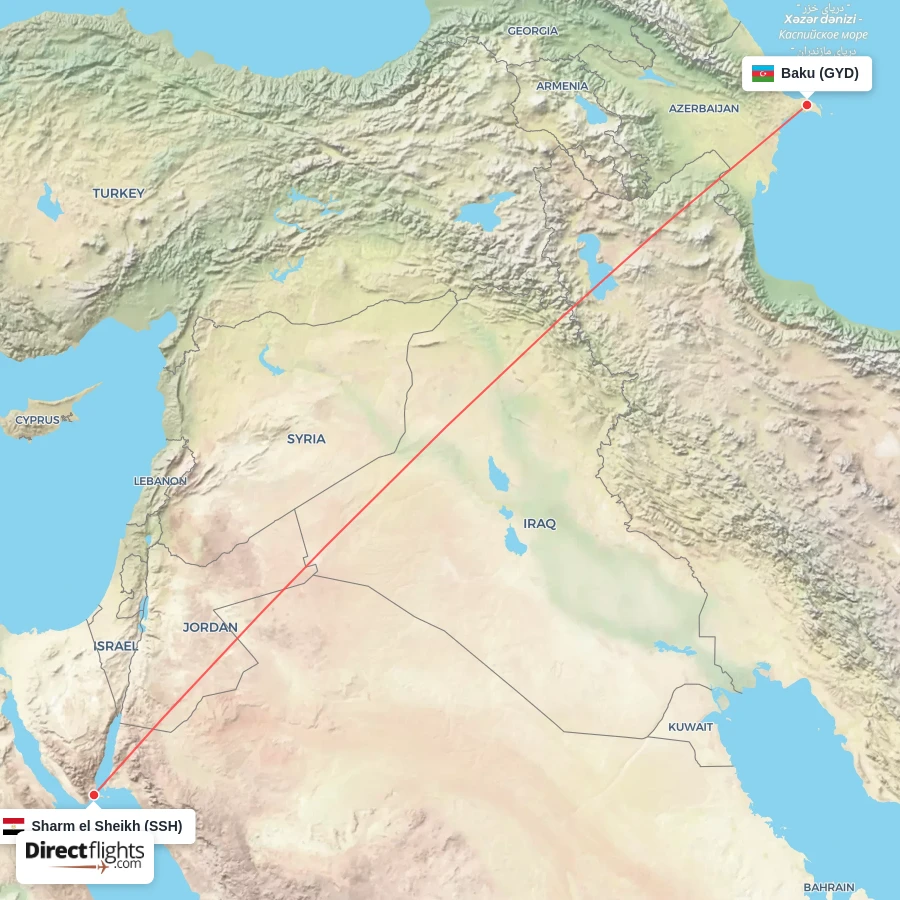 GYD - SSH route map