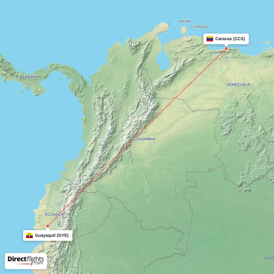 GYE - CCS route map