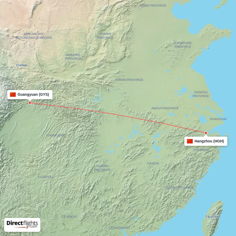 GYS - HGH route map