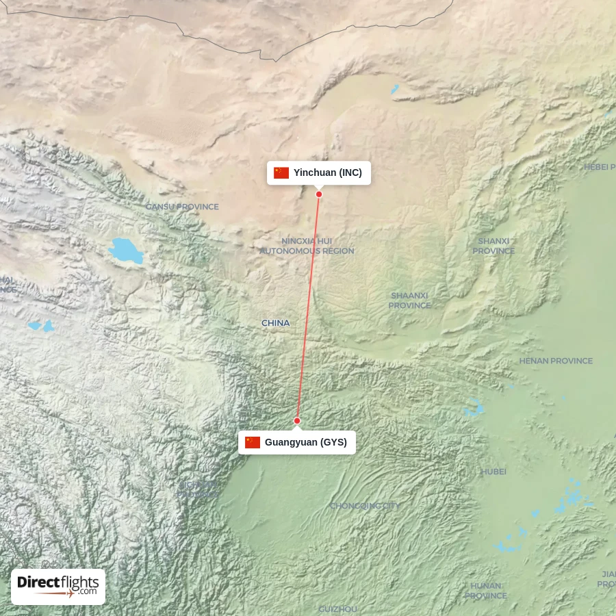 GYS - INC route map