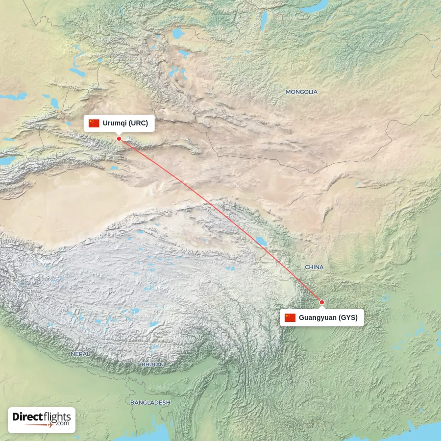 GYS - URC route map
