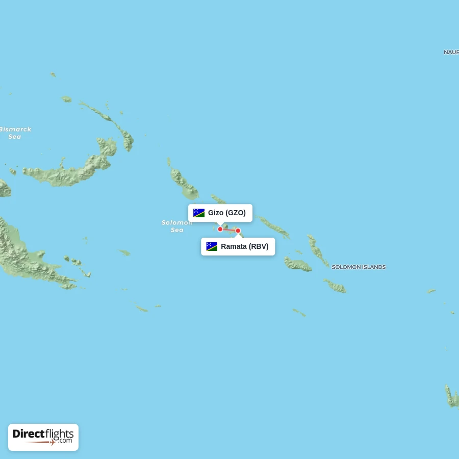 GZO - RBV route map
