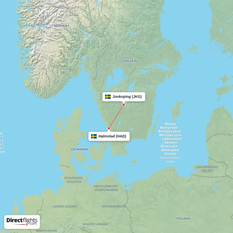 HAD - JKG route map