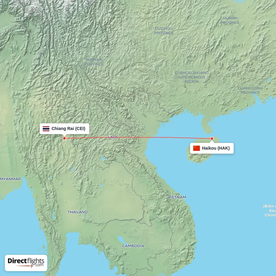HAK - CEI route map